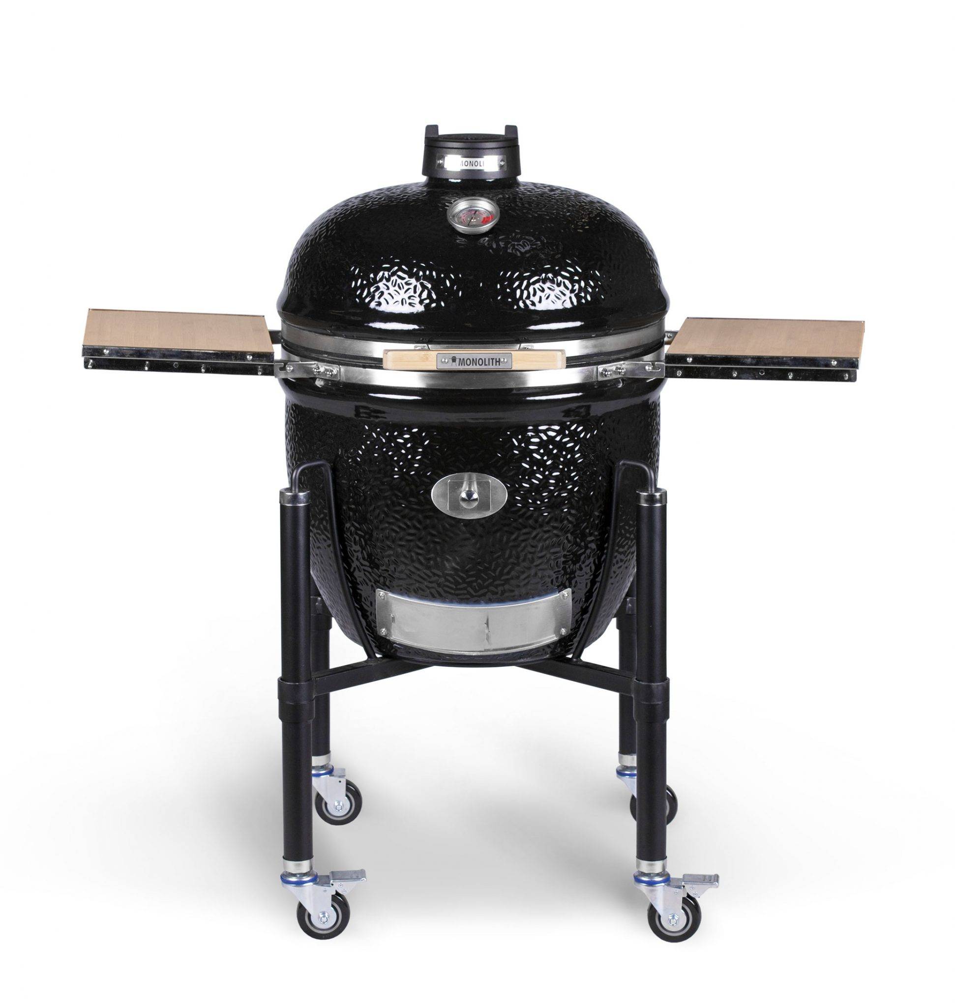 Kamado Monolith LeCHEF Pro Série 2.0 Noir + Chariot + Housse + Pierre Pizza - Image 2