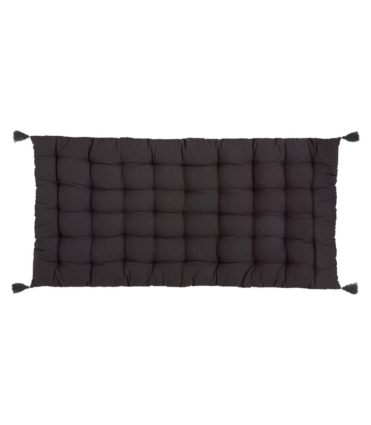 Matelas de Sol Gris avec Pompons 60 x 120 cm - Image 2