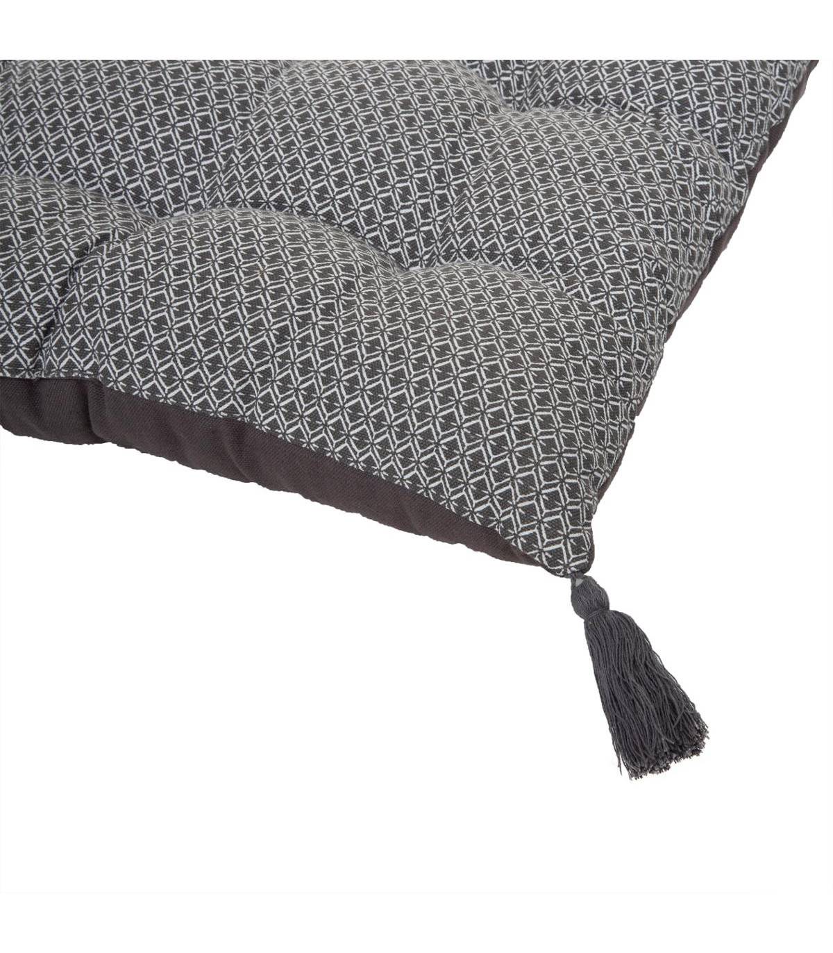 Matelas de Sol Gris avec Pompons 60 x 120 cm - Image 3