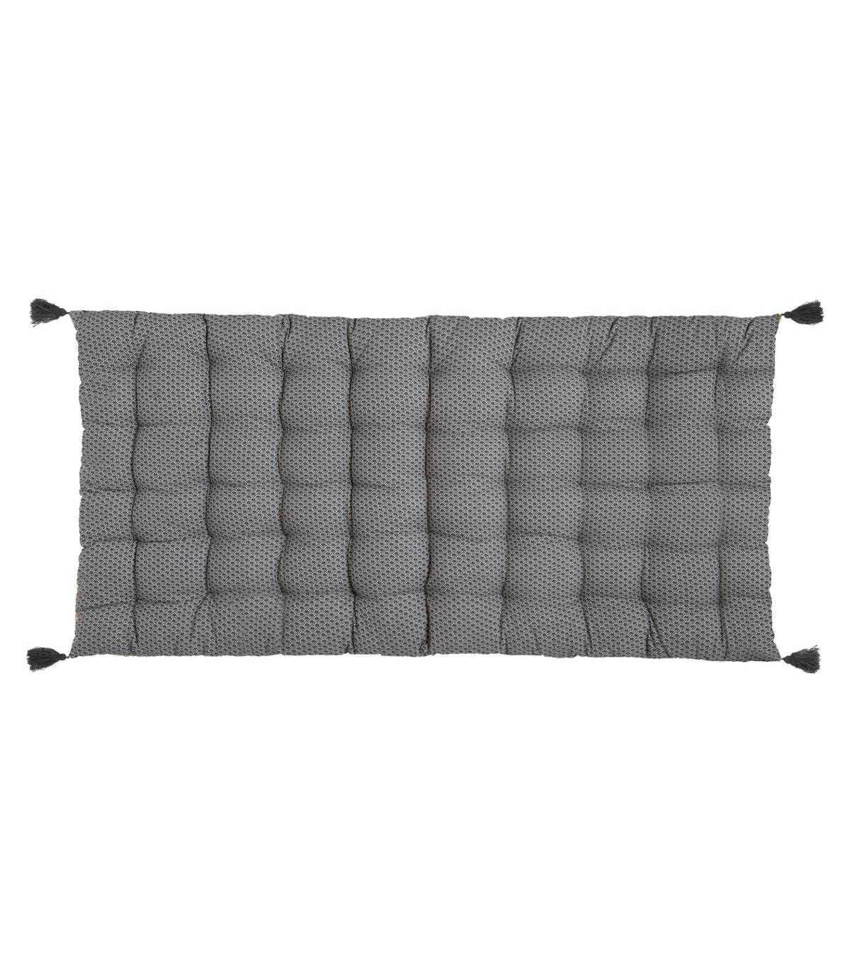 Matelas de Sol Gris avec Pompons 60 x 120 cm - Image 1