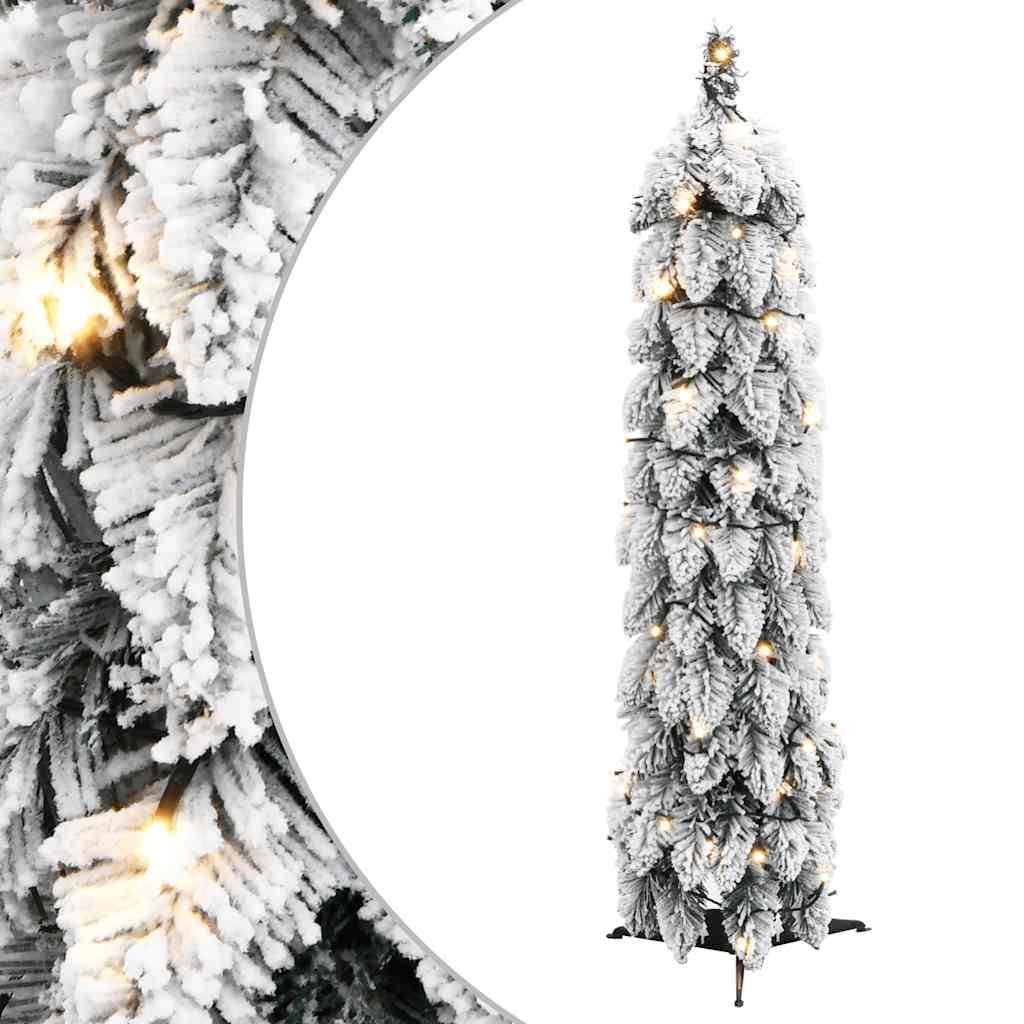 Vidaxl - Sapin de Noël artificiel pré-éclairé avec 30 LED/neige floquée vidaXL 357694 - Image 1