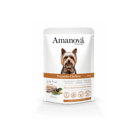 Pâtée chien sans céréales au poulet Amanova 100 g