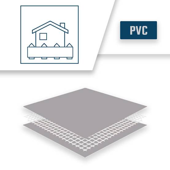 Bâche Brise Vue Grise 10x12 m XP640BV - Garantie 10 ans - Brise vent occultant - Pare vue jardin - Made in France TECPLAST - Image 4