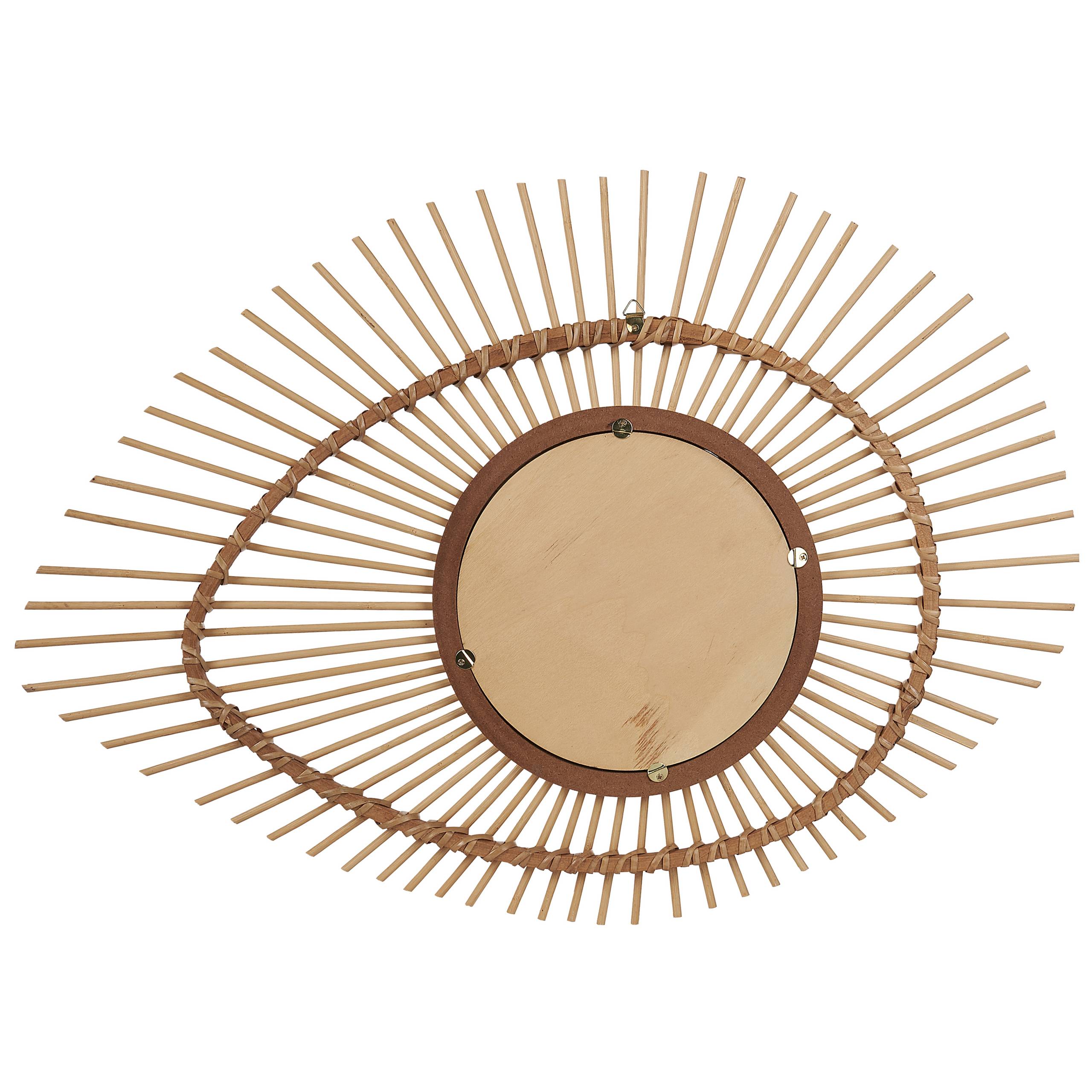 Beliani - Miroir décoratif Bambou Naturel BARIO - Beliani - Image 4
