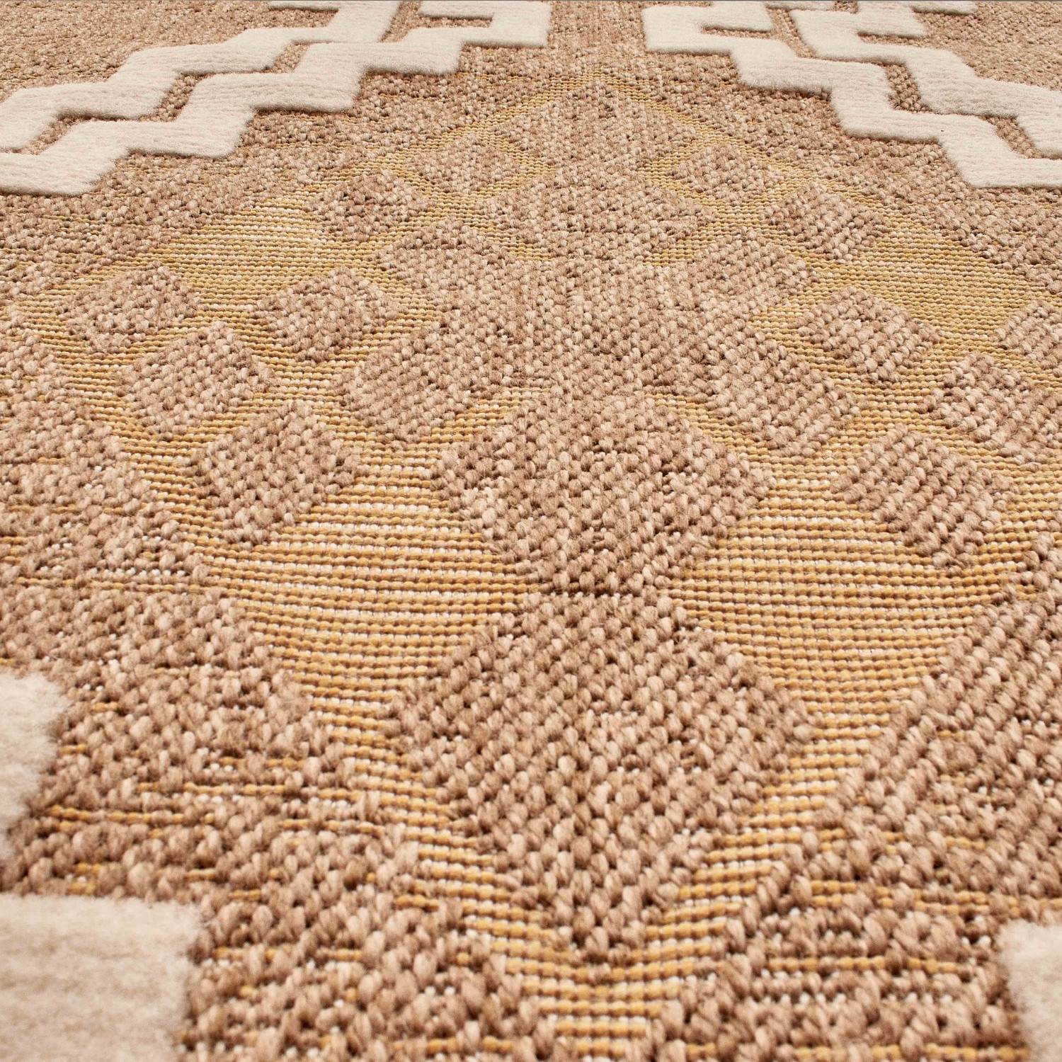Autre - Tapis intérieur et extérieur en polypropylène marron 120x170cm - Image 2