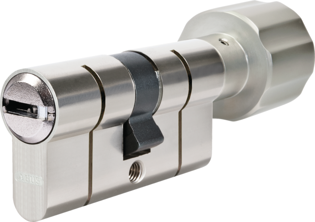 Cylindre à bouton P6PS PréSnap Varié - 40 x 30 mm - Bouton 30 mm - Laiton nickelé - ABUS - 5017699-19 - Image 1