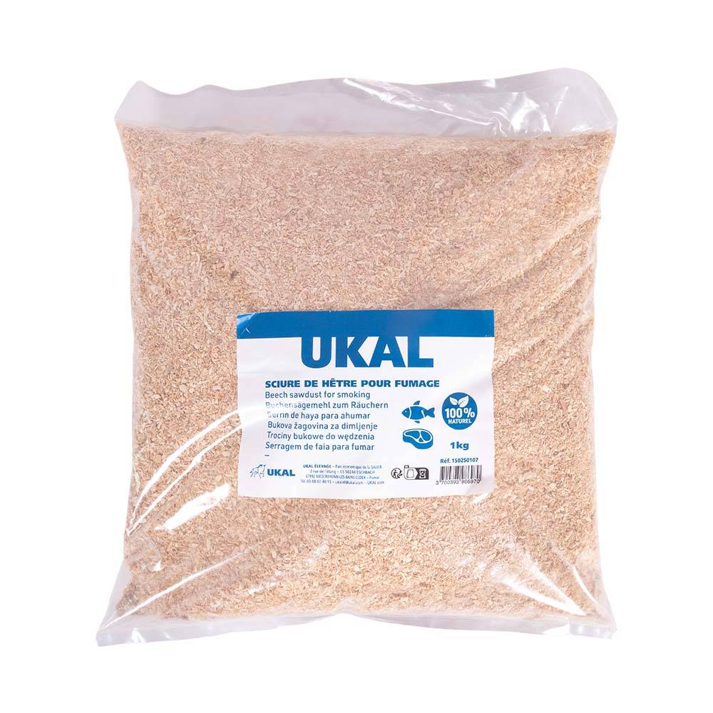 Ukal - Sciure de hêtre pour fumage 1 kg UKAL