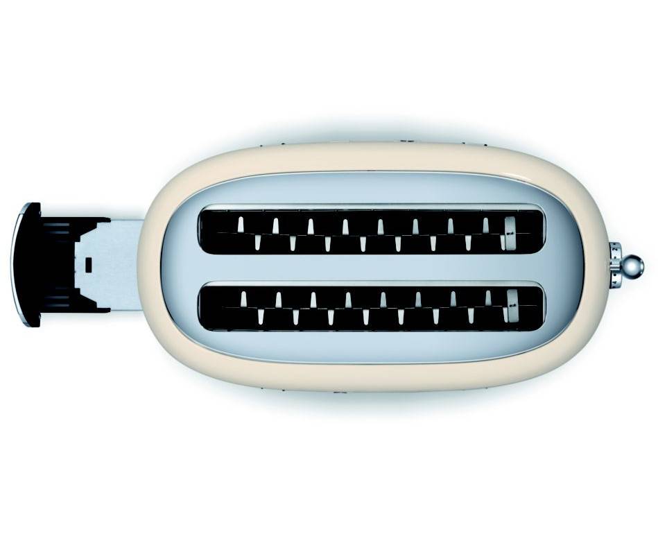 Grille pain 2 fentes années 50 crème - Image 3