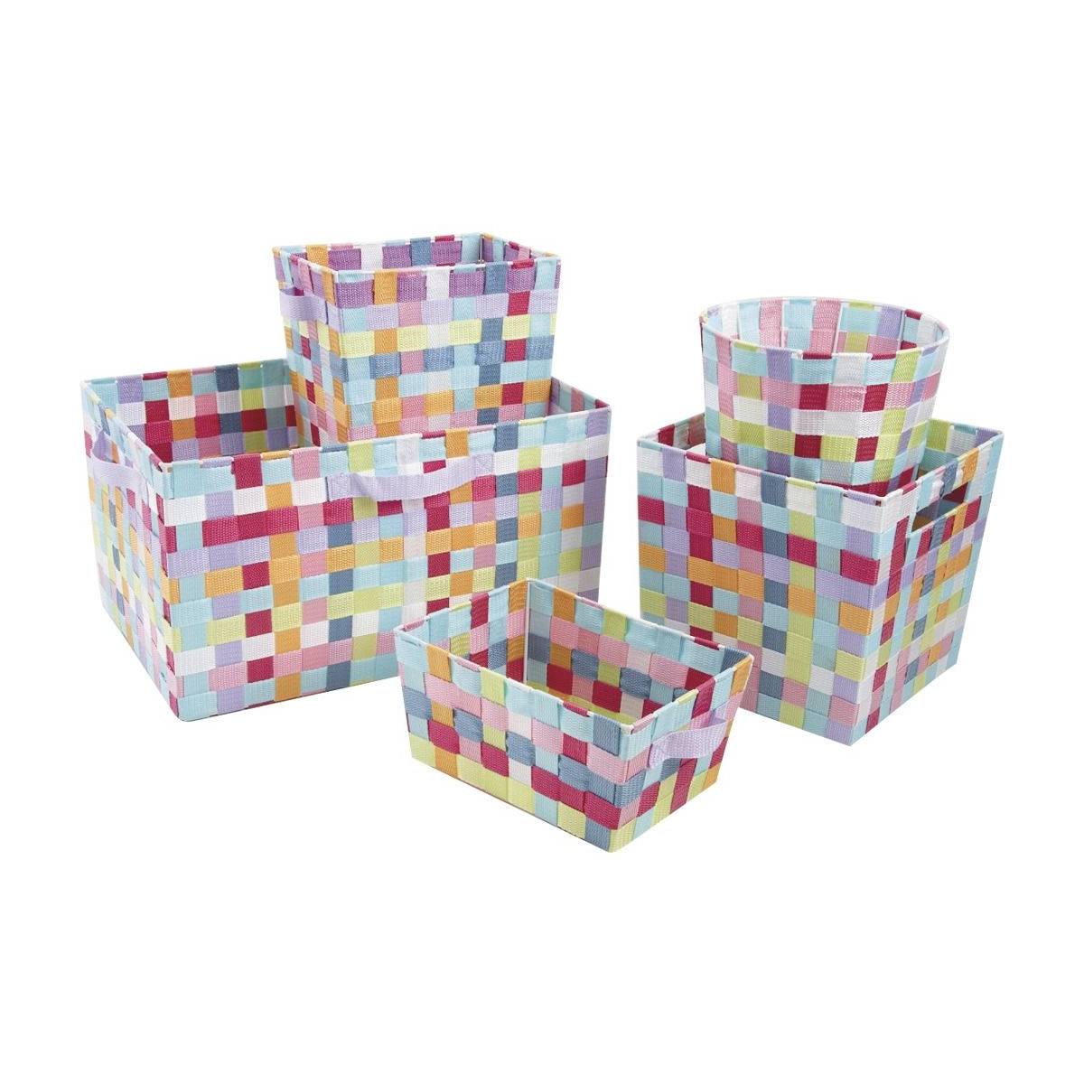 Aubry Gaspard - Corbeilles de rangement en nylon (Lot de 5)