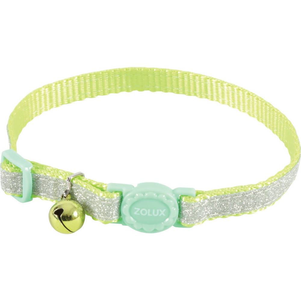 Zolux - Collier SHINY vert, réglable de 17 à 30 cm  pour chat - Image 1