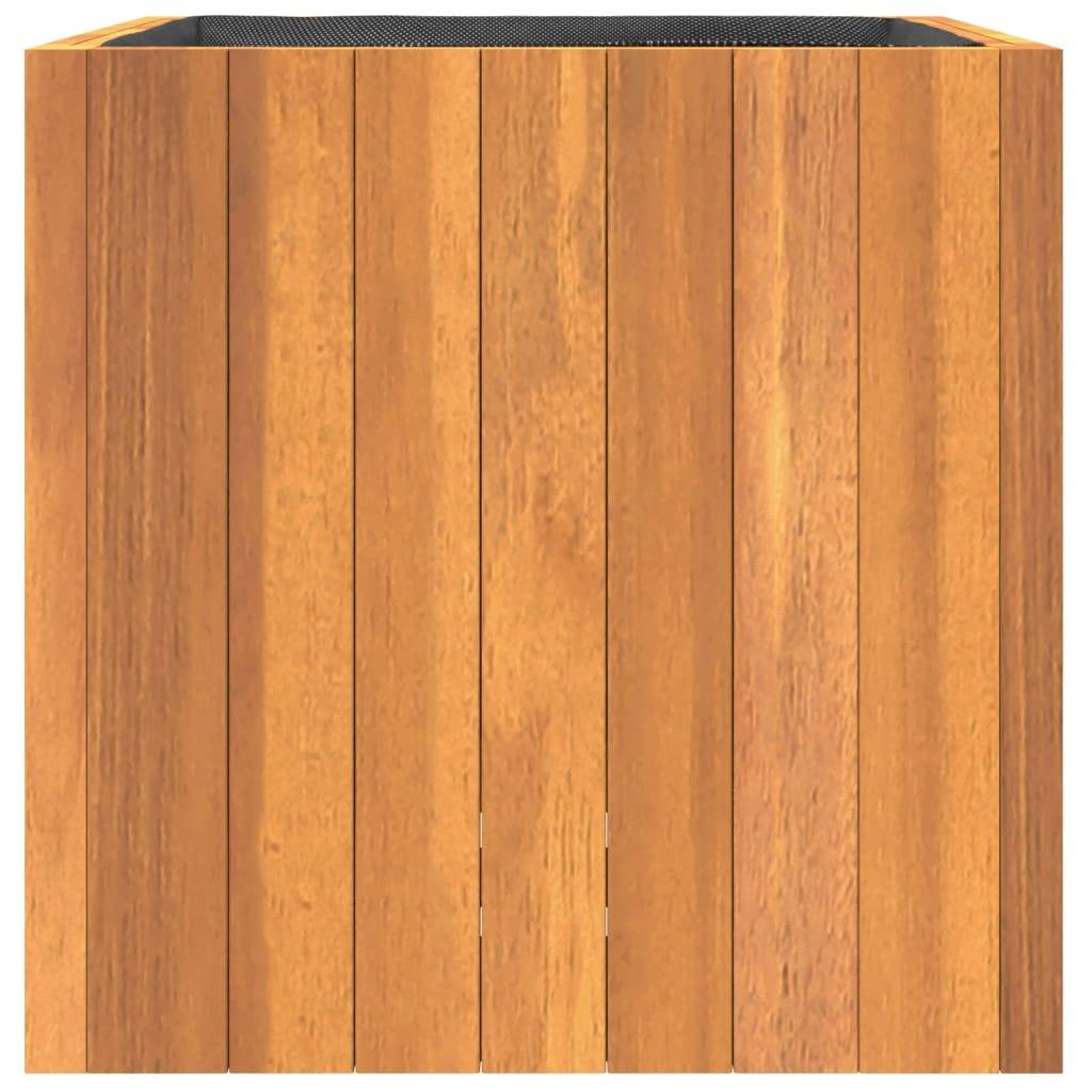ComfortXL - Pot de fleurs bois acacia massif décoration intérieur extérieur sac plantation 35cm - ComfortXL Outdoor Living - Image 5