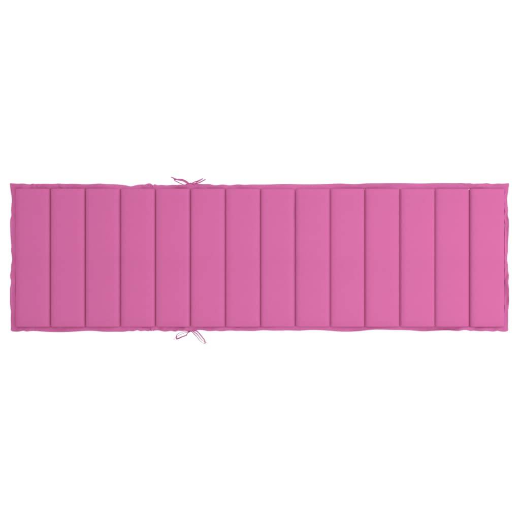 PANGIVO - Coussin de chaise longue tissu oxford rose 200 x 70 x 4 cm - PANGIVO - Image 5