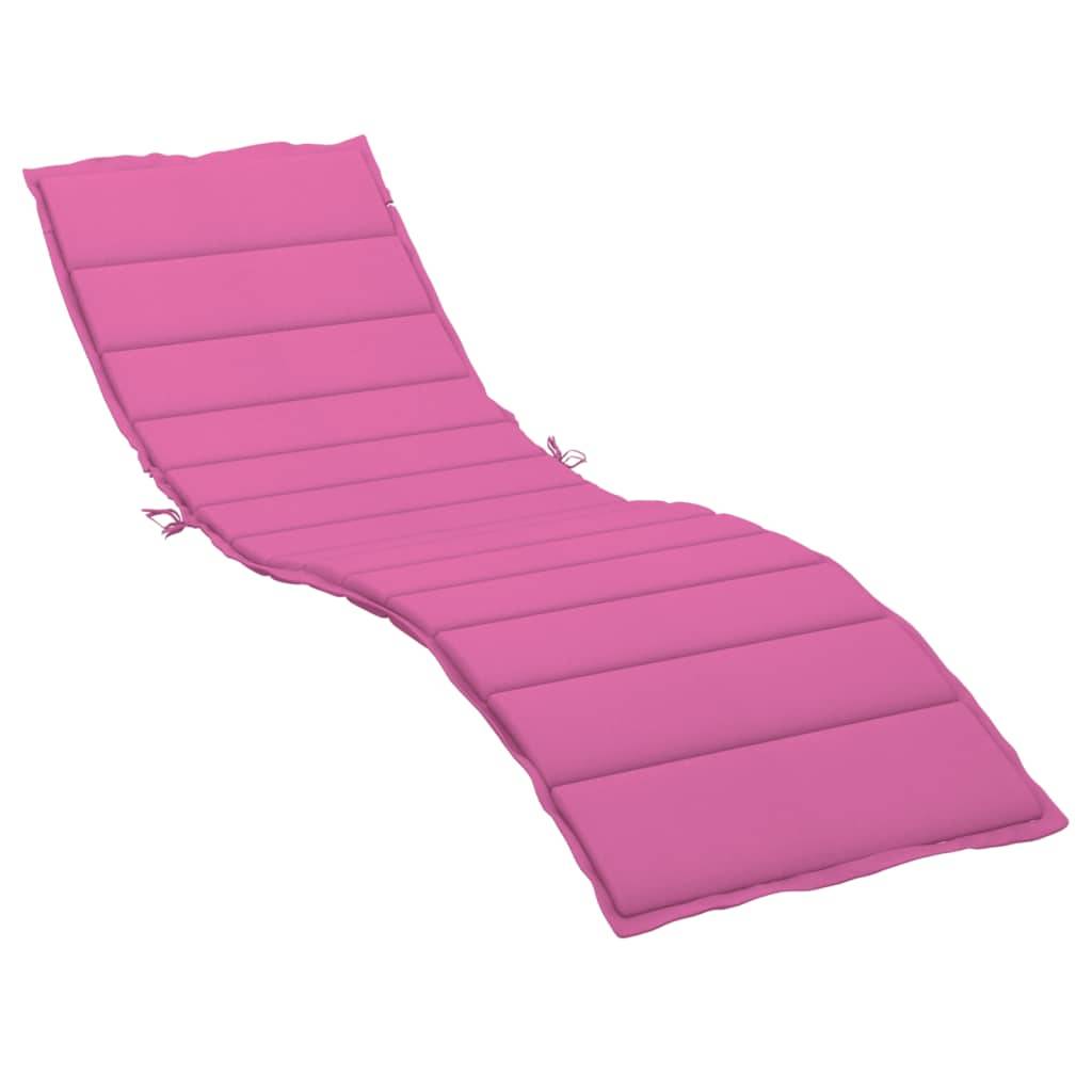 PANGIVO - Coussin de chaise longue tissu oxford rose 200 x 70 x 4 cm - PANGIVO - Image 2