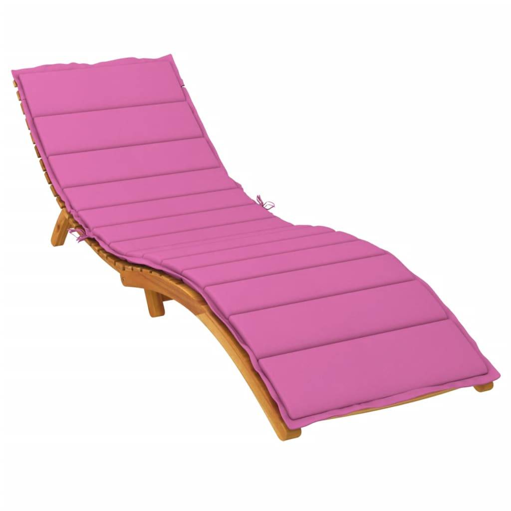 PANGIVO - Coussin de chaise longue tissu oxford rose 200 x 70 x 4 cm - PANGIVO - Image 3
