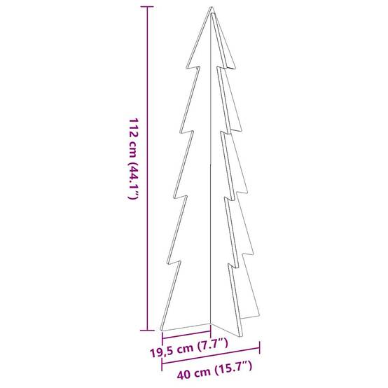 Grand Sapin de Noël Bois Blanc Design Scandinave Intérieur 112 cm – ComfortXL Outdoor Living - Image 8