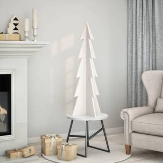 Grand Sapin de Noël Bois Blanc Design Scandinave Intérieur 112 cm – ComfortXL Outdoor Living
