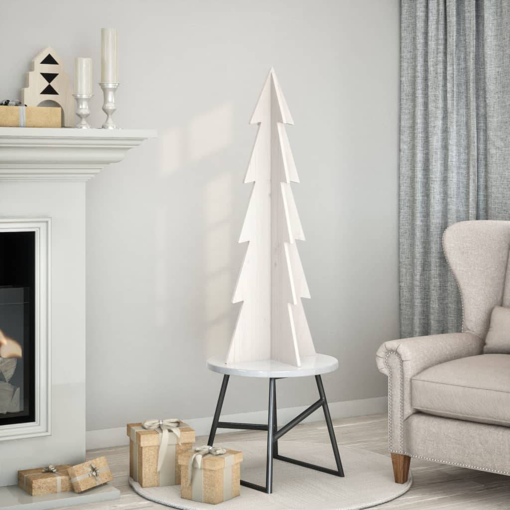 Grand Sapin de Noël Bois Blanc Design Scandinave Intérieur 112 cm – ComfortXL Outdoor Living