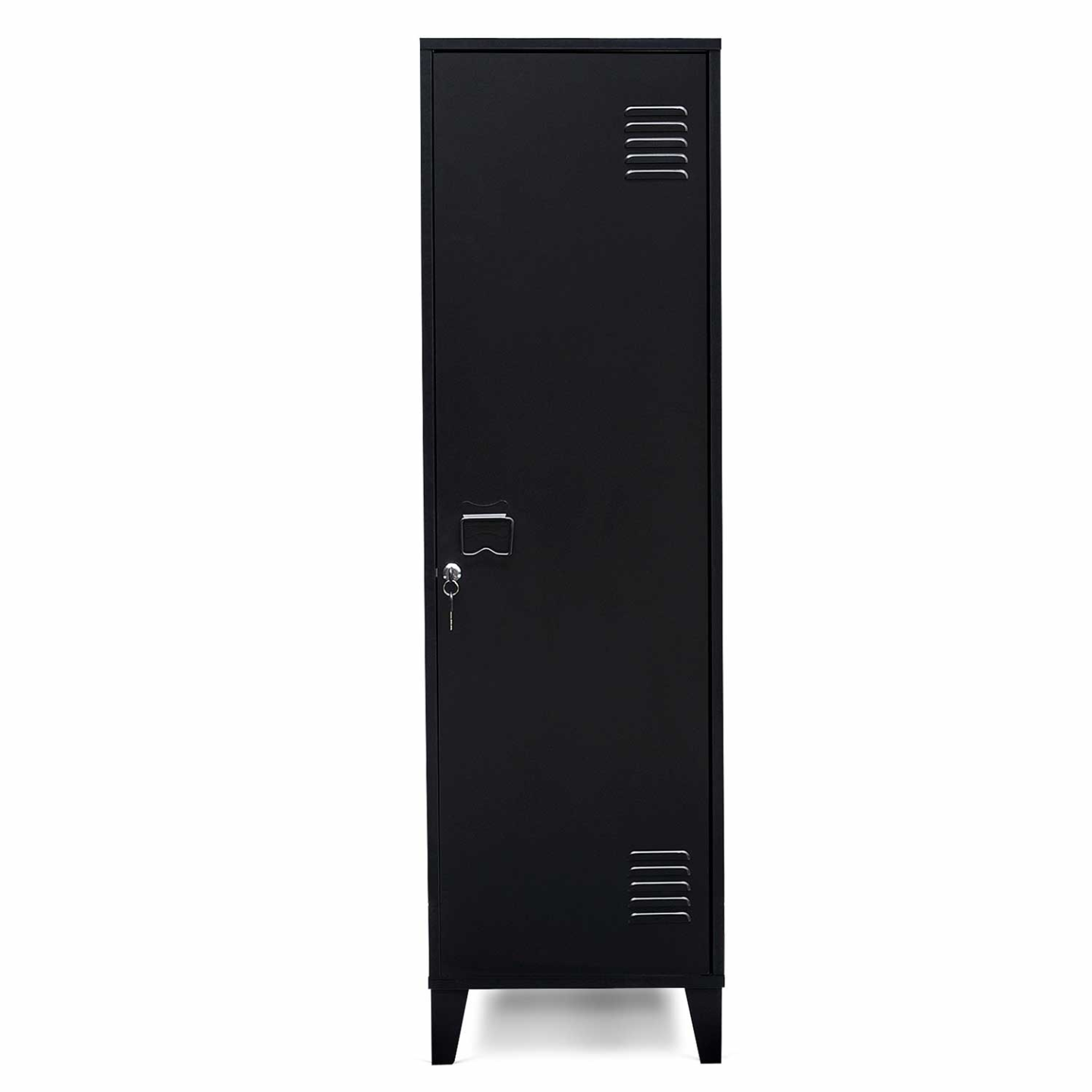 Armoire vestiaire ESTER 1 porte métal noir design industriel - Image 3