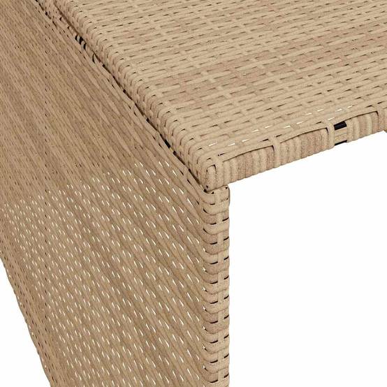 Abri pour robot tondeuse résine tressée beige 90 x 86 x 57 cm - PANGIVO - Image 9