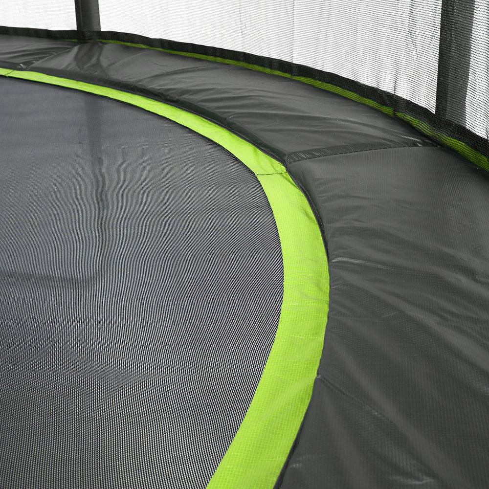 Kangui - Trampoline Ø 360cm + filet de sécurité + échelle + bâche - PUNCHI 360 Vert Kangui - Image 7