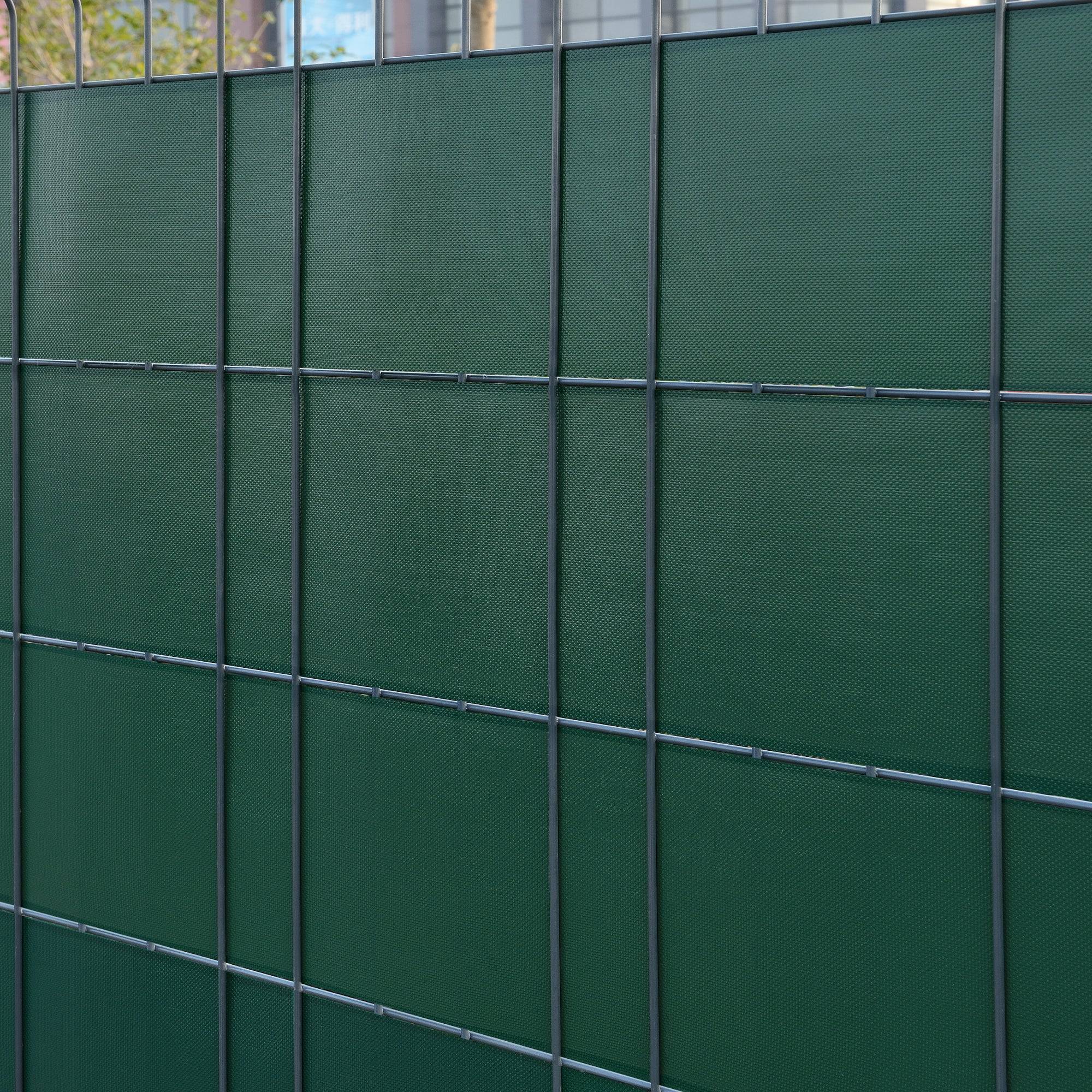 Helloshop26 - Bande de brise-vue PVC 35 m x 19 cm 6,65 m² vert mousse ral 6005 - Image 3
