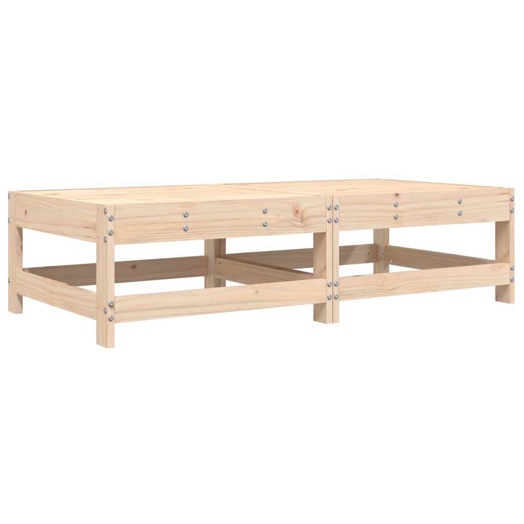 Vidaxl - Repose-pieds de jardin avec coussins lot de 2 bois pin massif vidaXL 825583 - Image 4