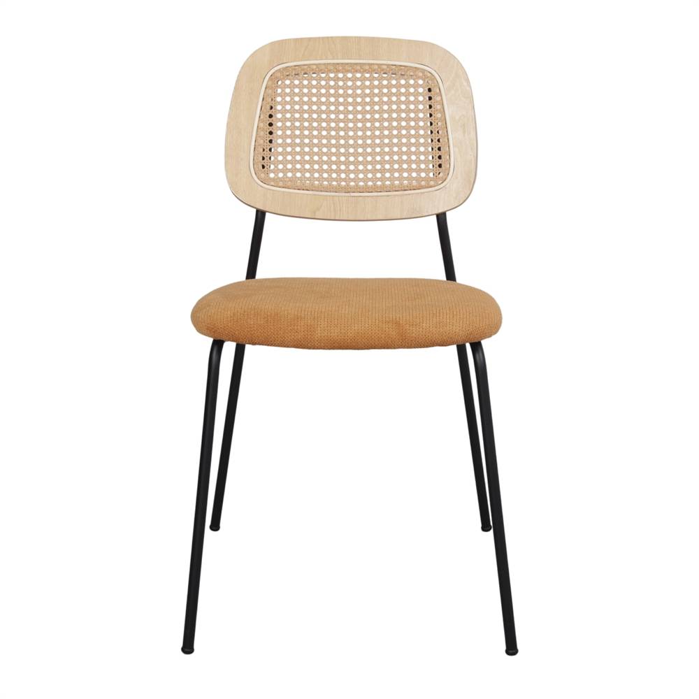 Chaise tapissée avec un style Mid Century - modèle 009 - curry - Image 2