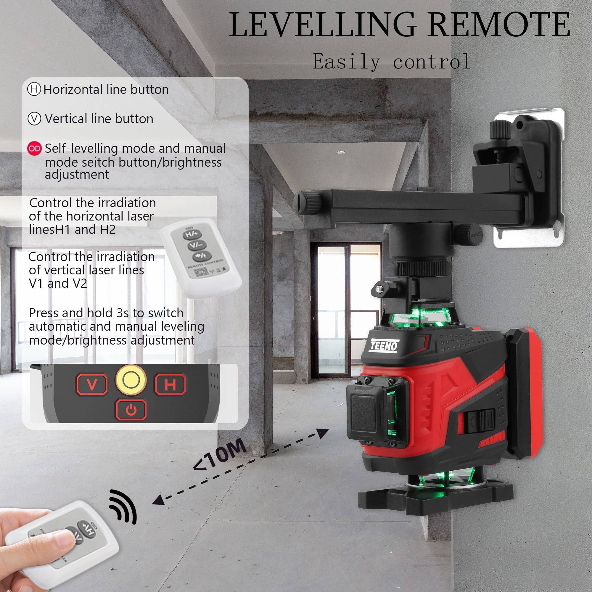 Teeno - Laser Niveau 360° Vert ,5400mAh Autonivelant, Portable et Léger - Image 5