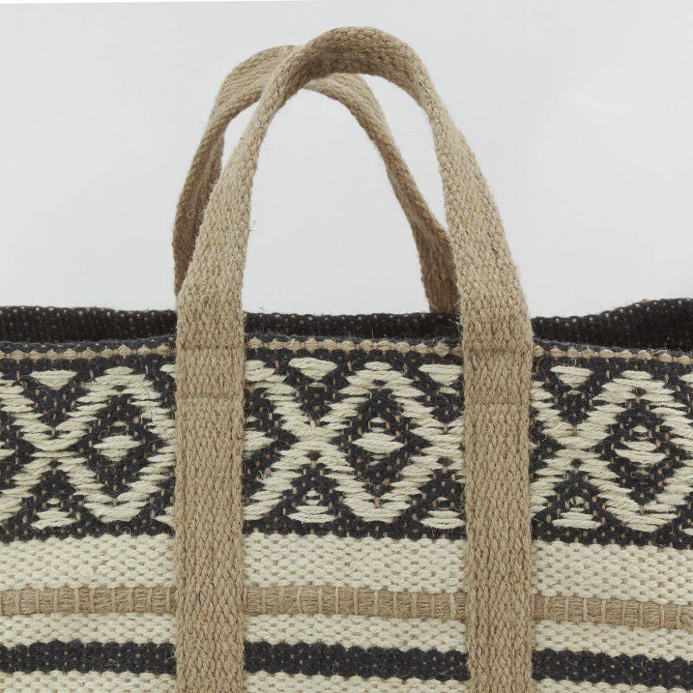 Aubry Gaspard - Sac à bûches en jute naturel et teinté - Image 4