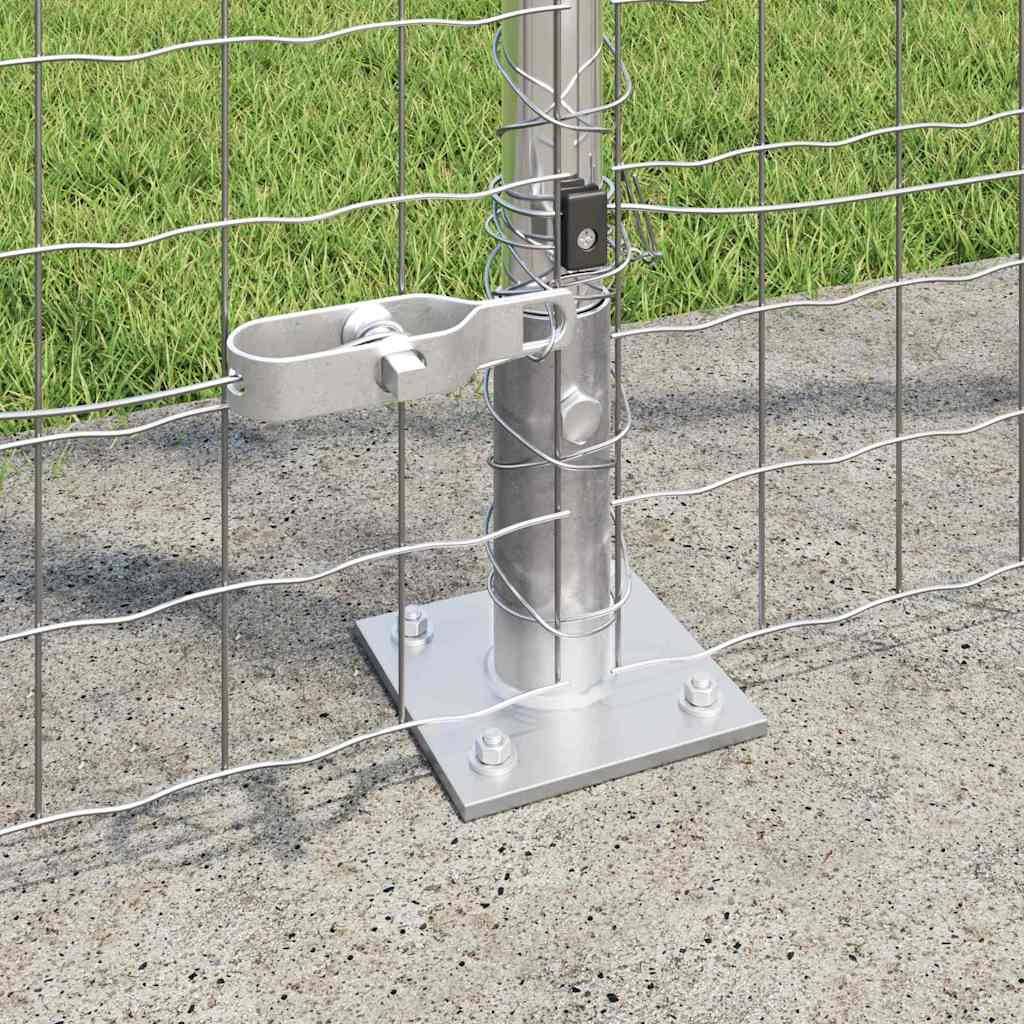 Poteau clôture acier galvanisé gris 3,2 x 3,2 x 170 cm - PANGIVO - Image 3