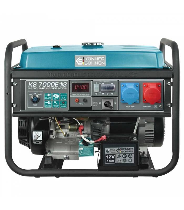 Générateur à essence 5,5 kW 230/400V avec démarrage électrique - Könner & Söhnen KS 7000E 1/3 - Image 1
