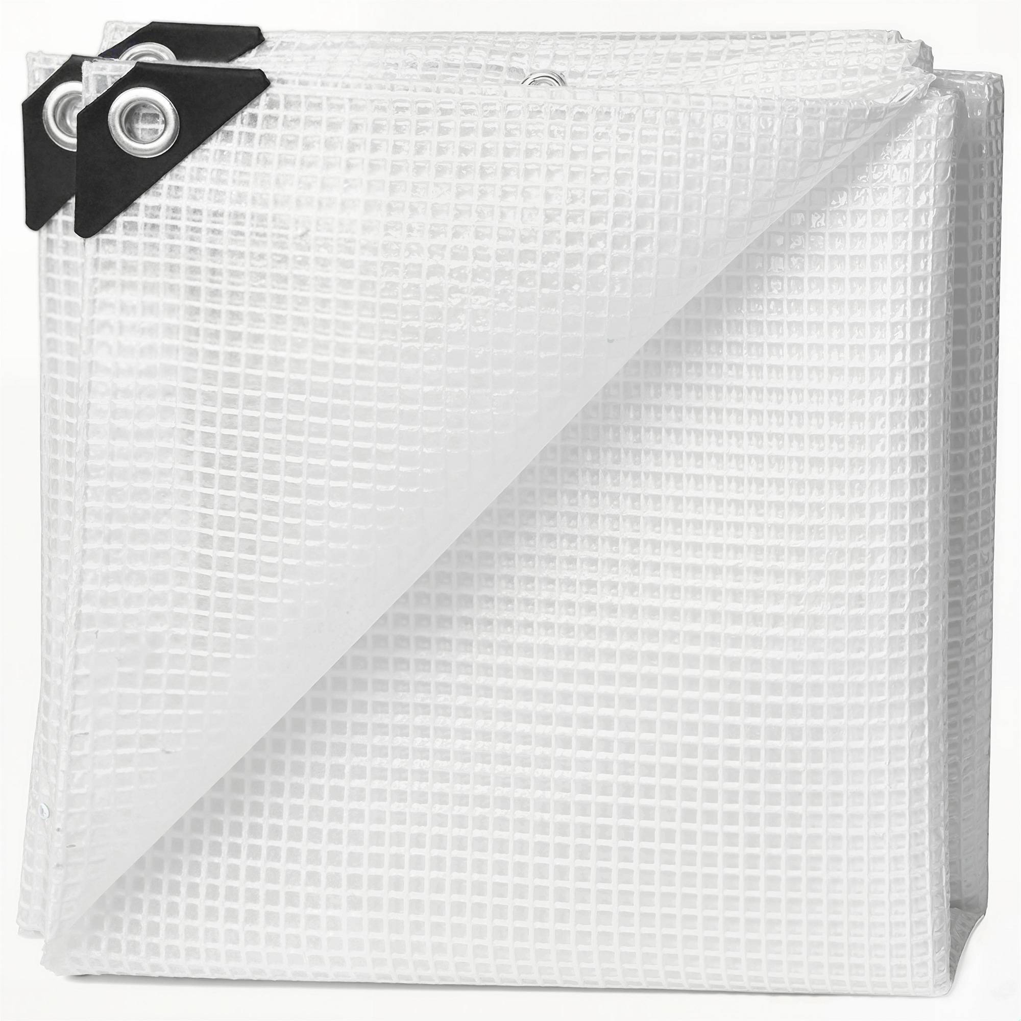 ComfortXL - Bâche de protection imperméable en polyéthylène blanc 4 x 6 m 140 g/m² pour jardin et mobilier extérieur - Image 2