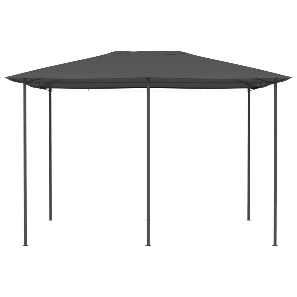 Pergola Jardin - Tonnelle de jardin - Belvédère 3x4x2,6 m Anthracite 160 g/m² MI33 - Image 1