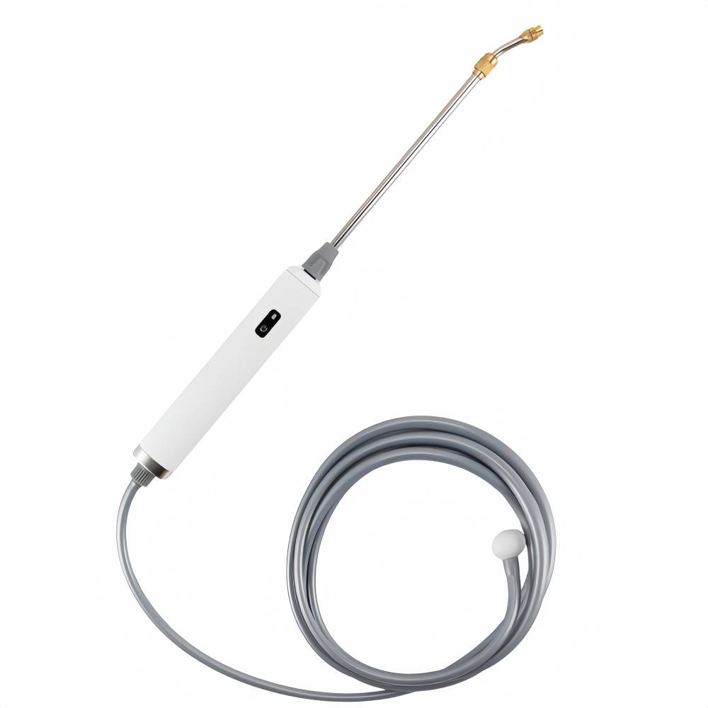 Arroseur d'arrosage-Lance d'arrosage rechargeable en acier inoxydable - 3 modes de pulvérisation - Tuyau rétractable 28-48 cm - Living123 - Image 1