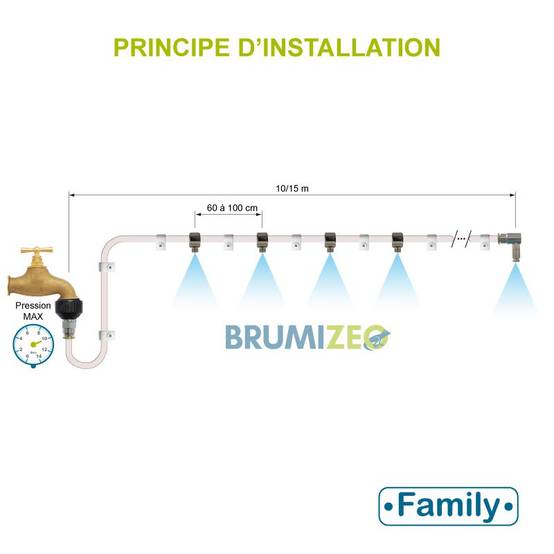 brumisateur de terrasse - basse pression - family - pack 6 buses - blanc - brumizeo - Image 6