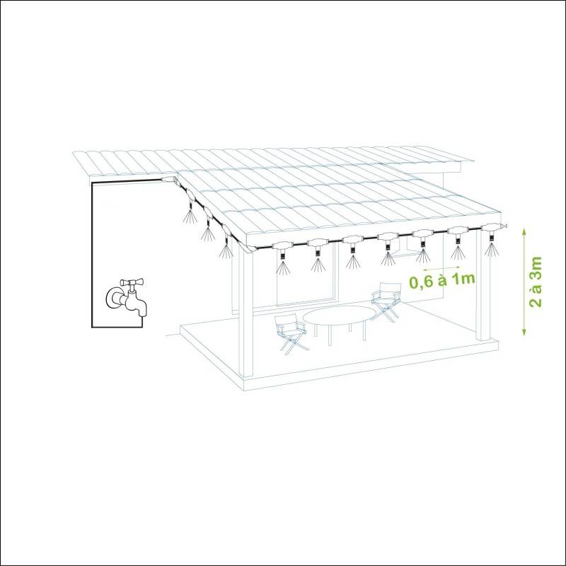 brumisateur de terrasse - basse pression - family - pack 6 buses - blanc - brumizeo - Image 5