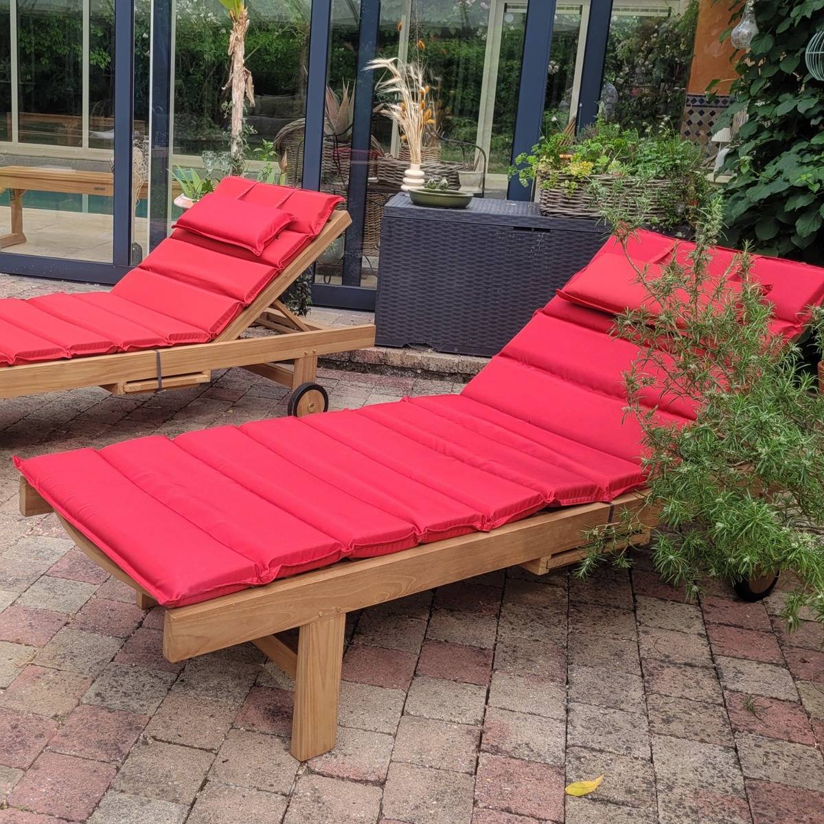 Matelas Rouge pour Bain de soleil - TECK'Attitude - Image 2