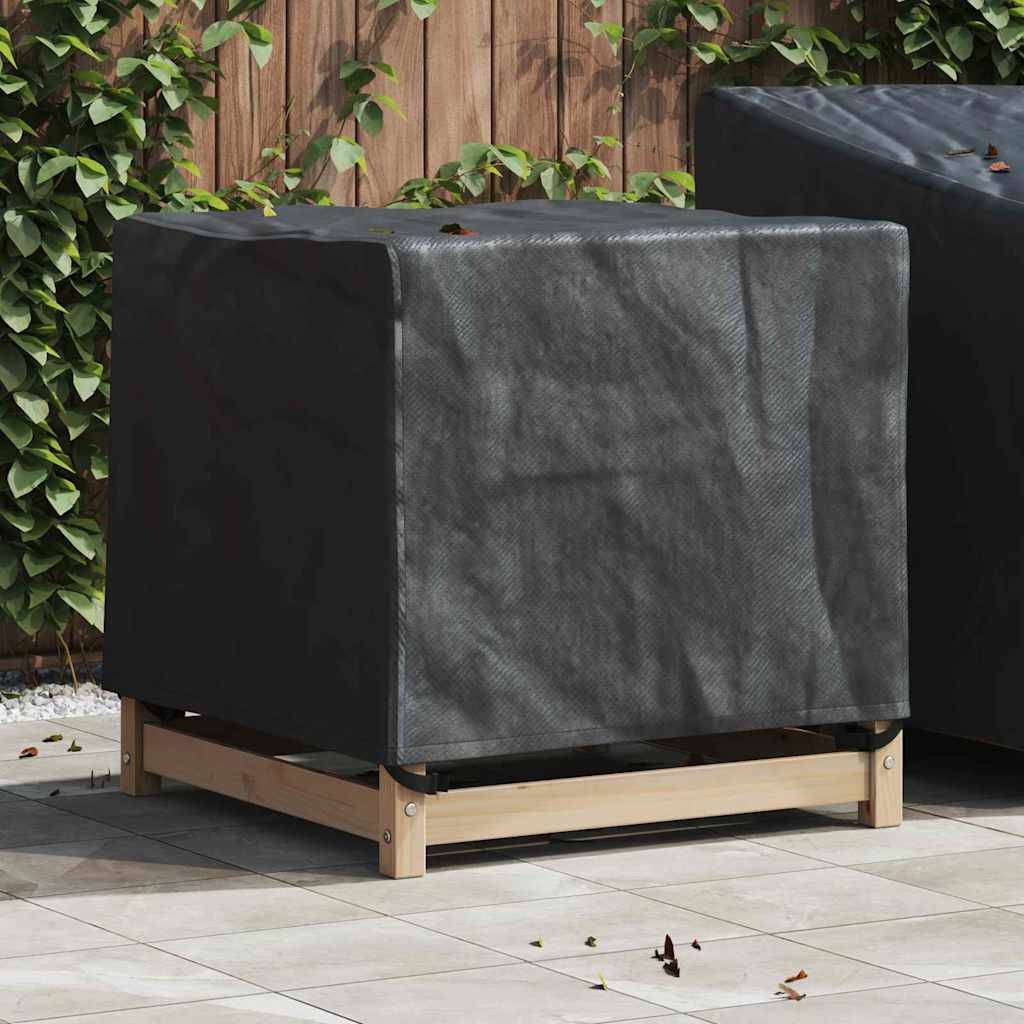 ComfortXL - Housse de Protection Carrée Tissu Oxford 210D Imperméable pour Chaise de Jardin Noir 64x64x65 cm – ComfortXL Outdoor Living - Image 1