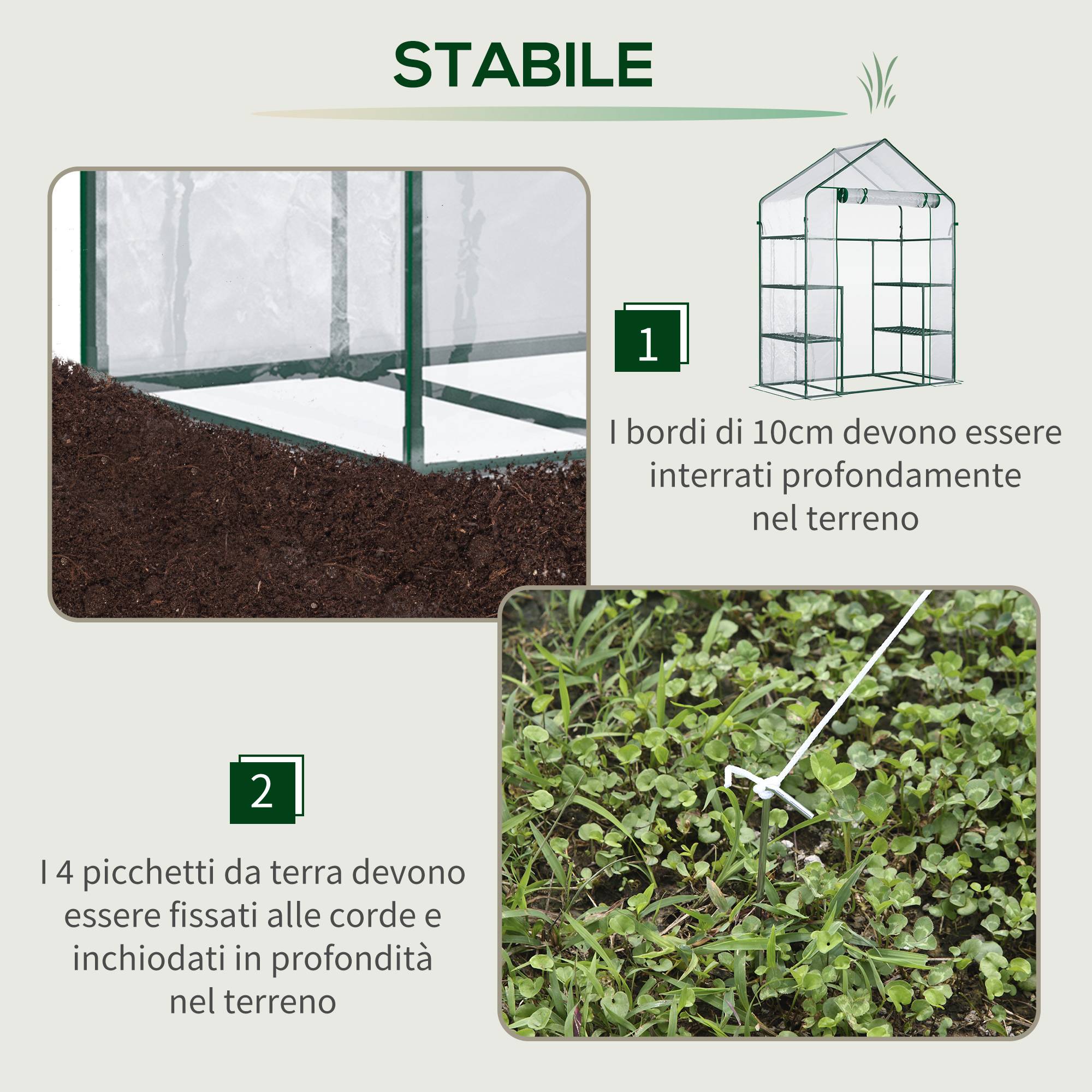 ComfortXL - Serre de jardin PE verte 142 x 73 x 195 cm avec étagères protection plantes - ComfortXL Outdoor Living - Image 9