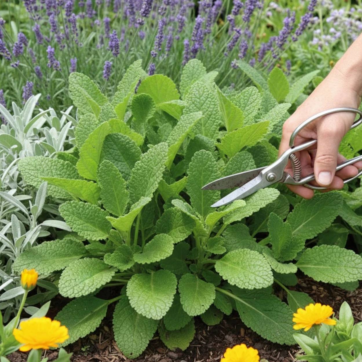 Sauge verveine - Sans traitement à fleurs Bleue - feuillage Caduc - Godet - 5/20 cm-  hauteur à maturité De 0,15 m à 0,50 m