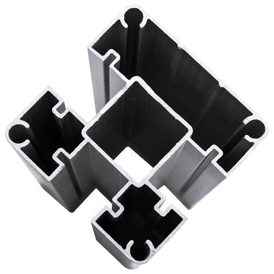 Panneau de clôture WPC noir 95 x (105-180) cm - PANGIVO - Image 6