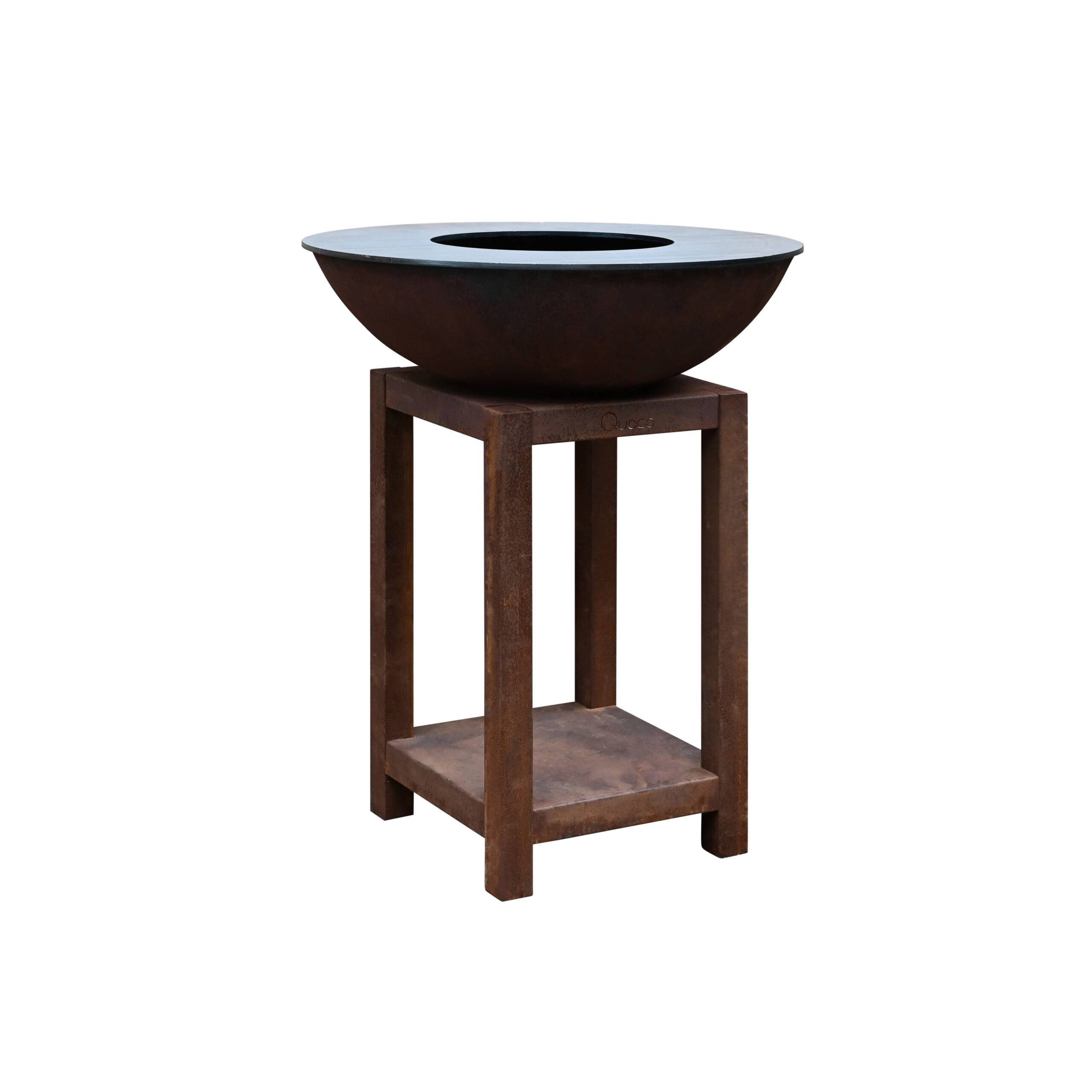 Brasero Piatto Montabile Small Corten diam72- Quoco - Image 1