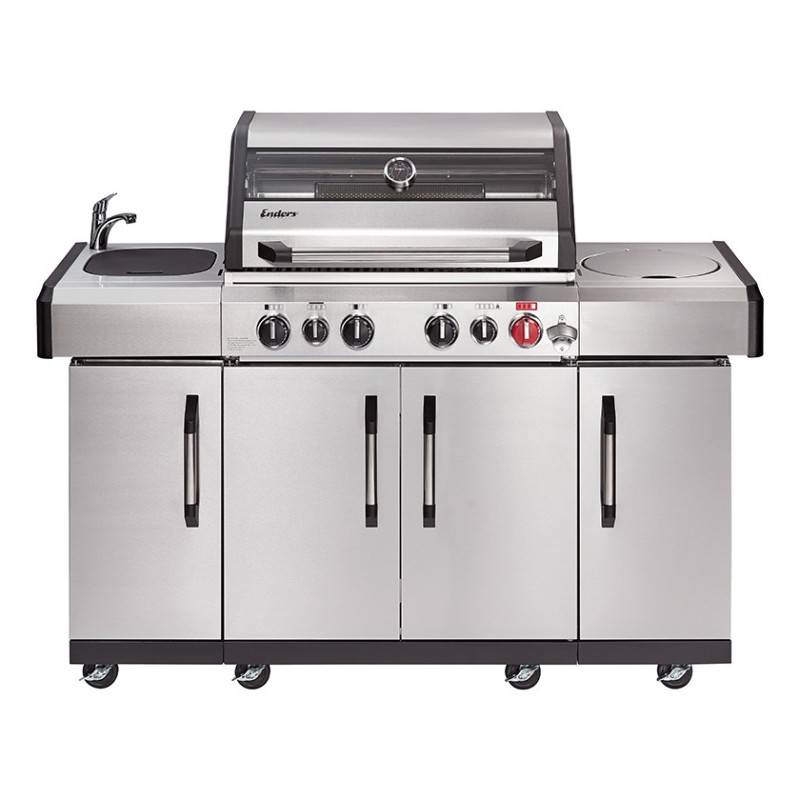 ENDERS - Barbecue Kansas II Pro 4 SIK Profi Turbo - 4 brûleurs dont 1 Turbo Zone - 1 brûleur arrière infrarouge - Image 2