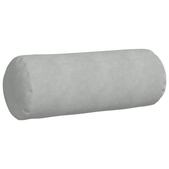 Lot de 2 Traversins Déco Velours Côtelé Confort Housse Amovible pour Salon Chambre Gris Clair 25x70 cm – ComfortXL Outdoor Living - Image 5