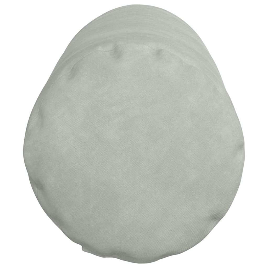 Lot de 2 Traversins Déco Velours Côtelé Confort Housse Amovible pour Salon Chambre Gris Clair 25x70 cm – ComfortXL Outdoor Living - Image 7