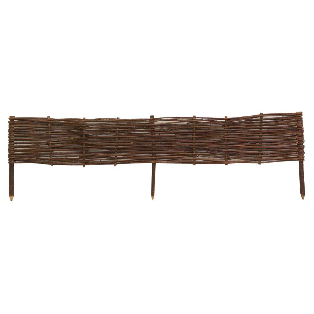Aubry Gaspard - Bordures en osier tressé naturel (Lot de 12) - Image 4