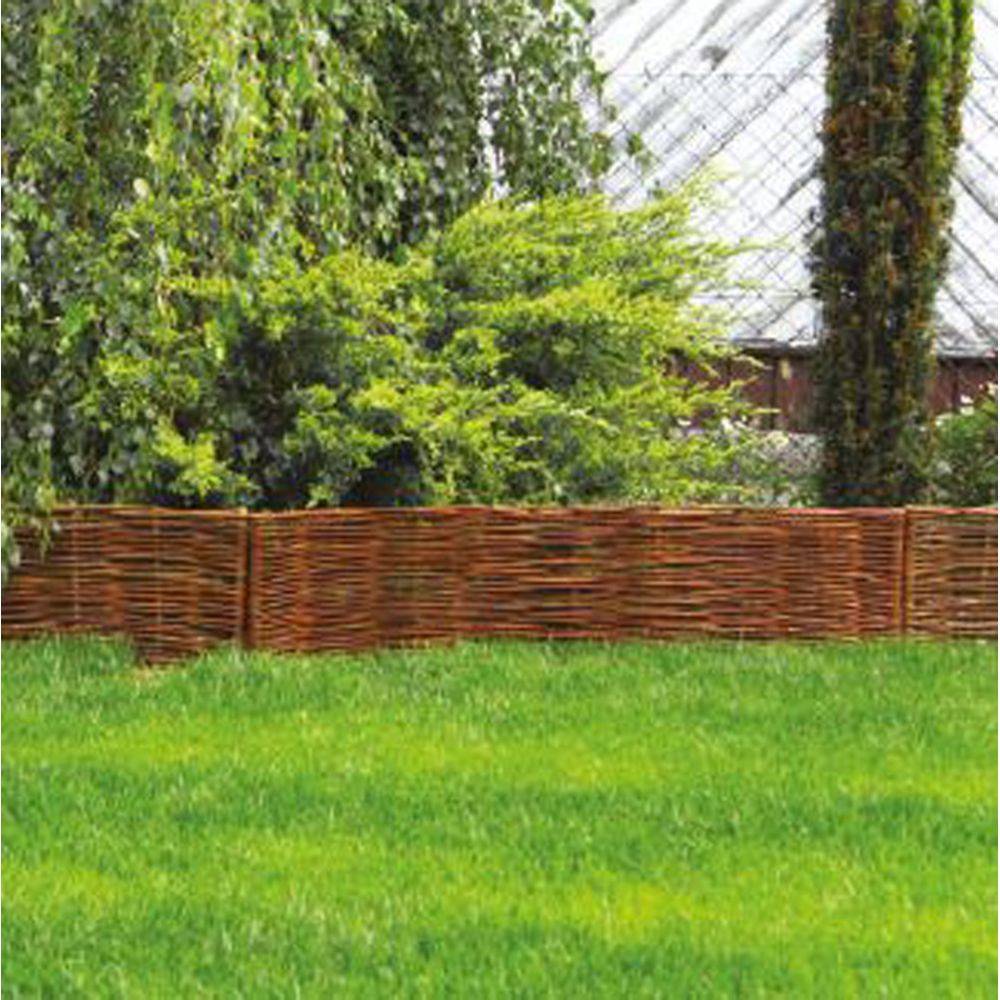 Aubry Gaspard - Bordures en osier tressé naturel (Lot de 12) - Image 2