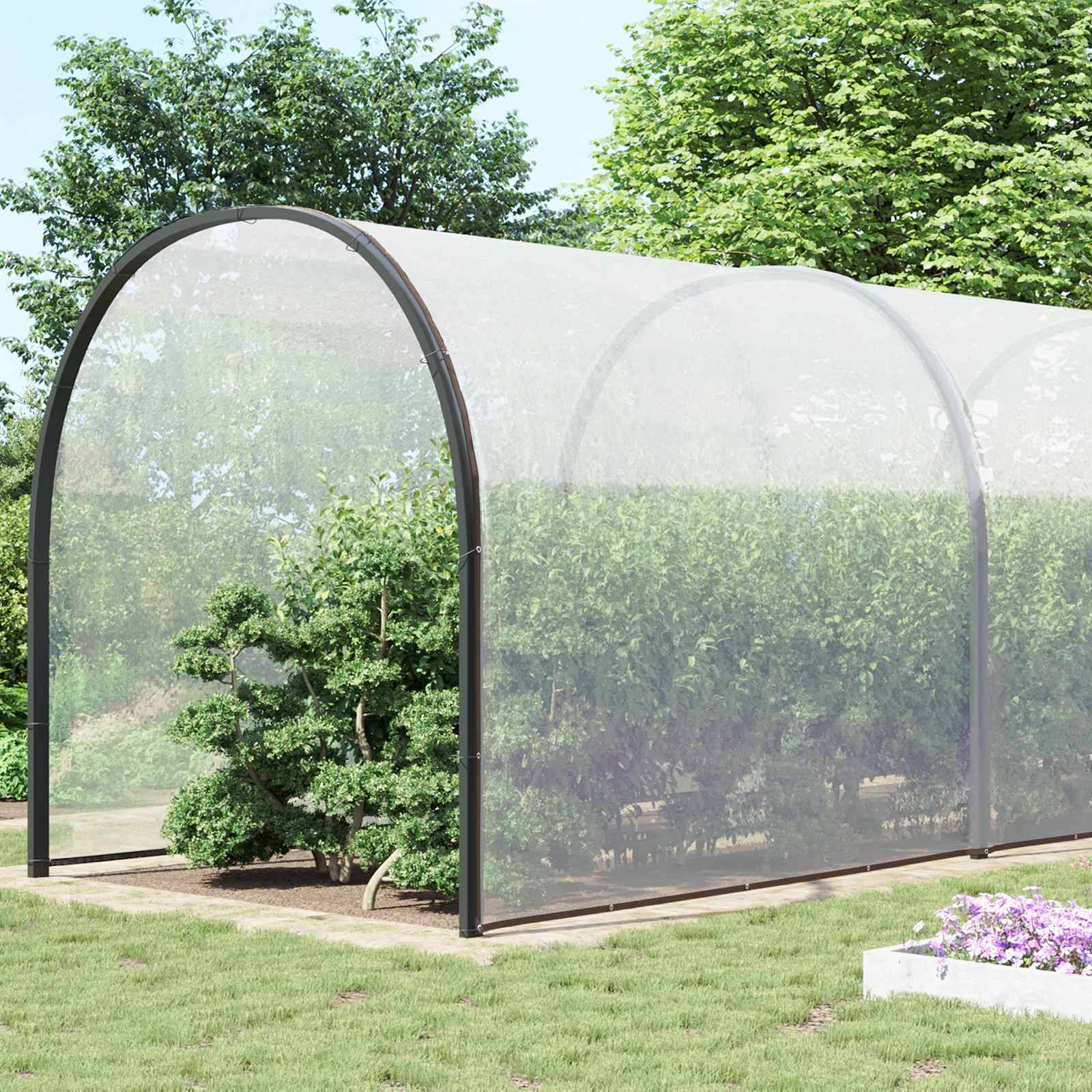 Vidaxl - Couverture pour plantes 8 x 12 m PE Translucide vidaXL 3429331 - Image 4
