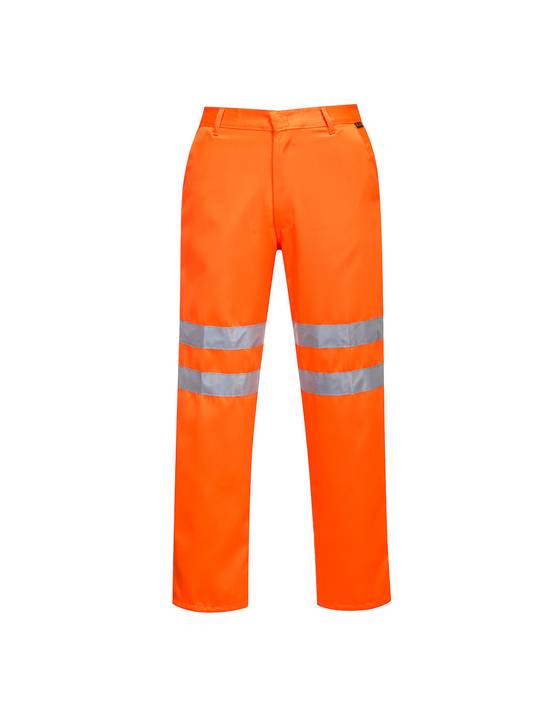 Pantalon Hi-vis Poly-coton Ris Couleur : Orange Taille Xxl - Portwest - Image 1