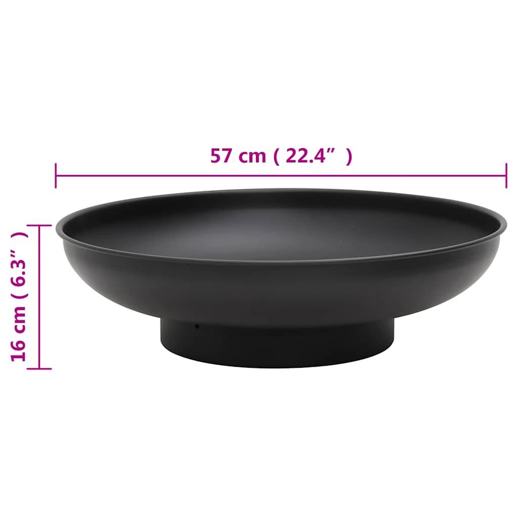 ComfortXL - Brasero Foyer de Jardin en Acier Chauffage d'extérieur pour Terrasse Rond Ø 57 cm Noir – ComfortXL Outdoor Living - Image 7